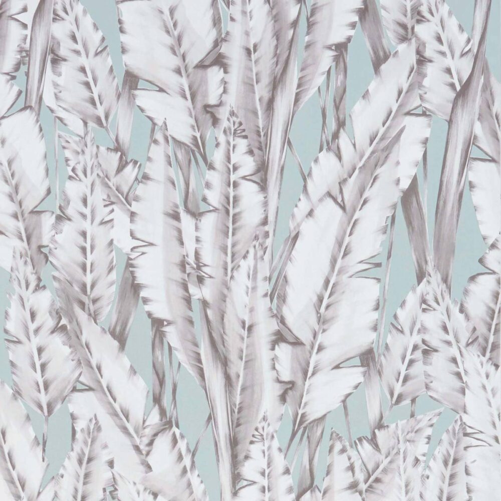 black-grey botanical wallpaper from osborne & little