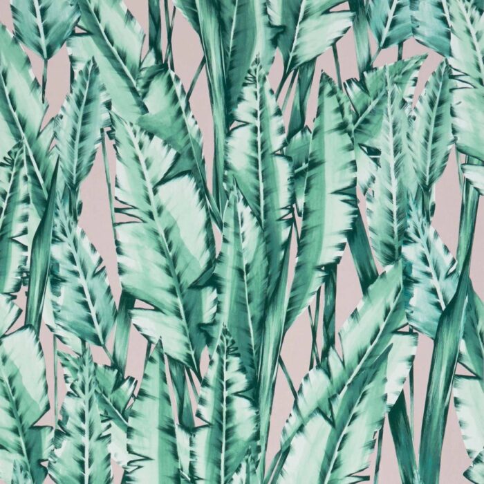 Tiger Leaf Wallpaper - Mint / Blush swatch