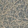 black-grey botanical wallpaper from osborne & little