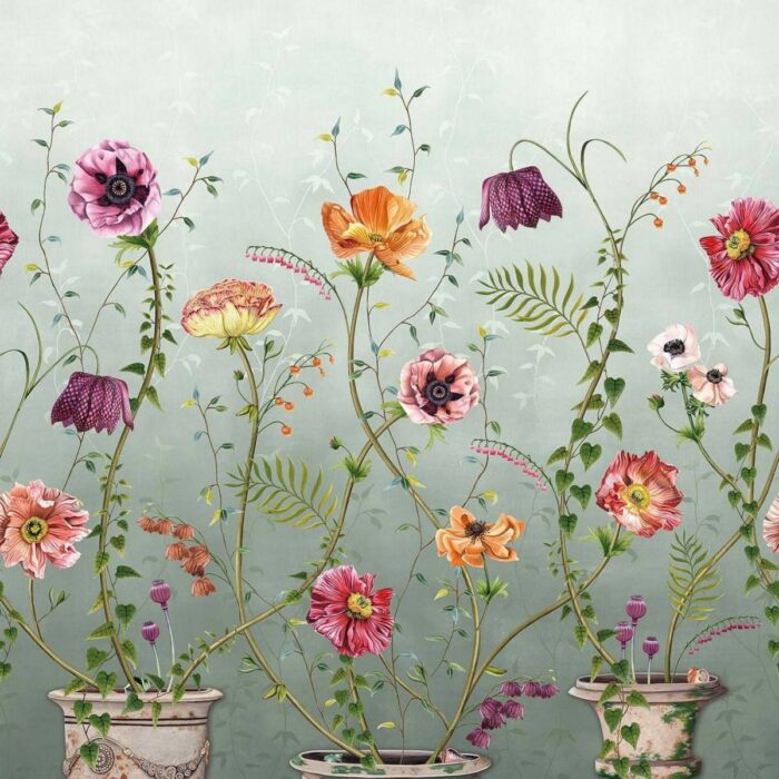 Lamorran Wallpaper - Celadon fabric swatch W7683-03