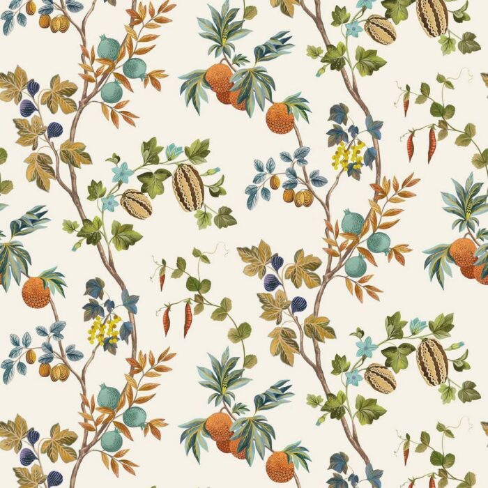Orchard Wallpaper - Sienna fabric swatch W7686-01