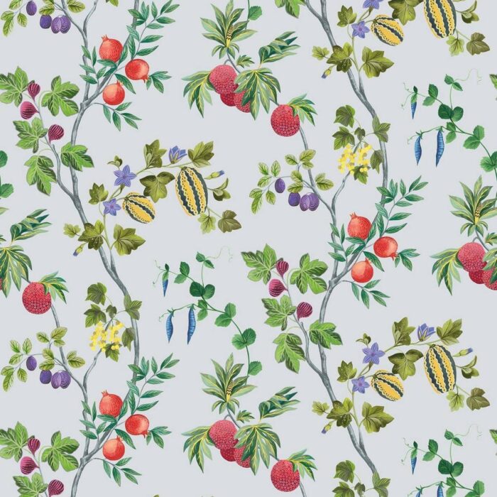 Orchard Wallpaper - Sky fabric swatch W7686-03
