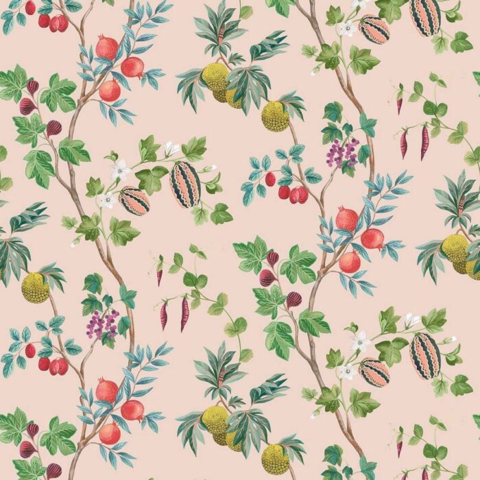 Orchard Wallpaper - Blush fabric swatch W7686-04
