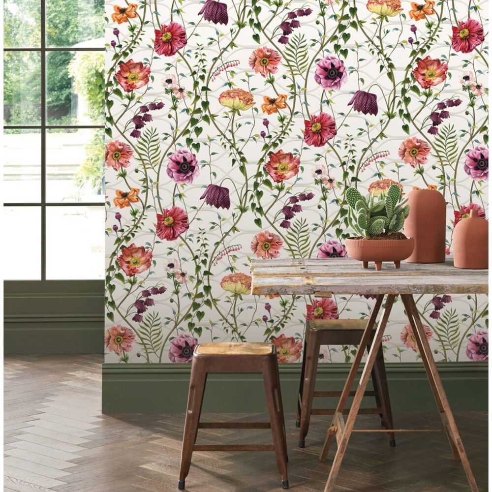 Orchard Wallpaper - Terracotta by Orchard Wallpaper - Terracotta from