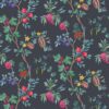black-grey botanical wallpaper from osborne & little