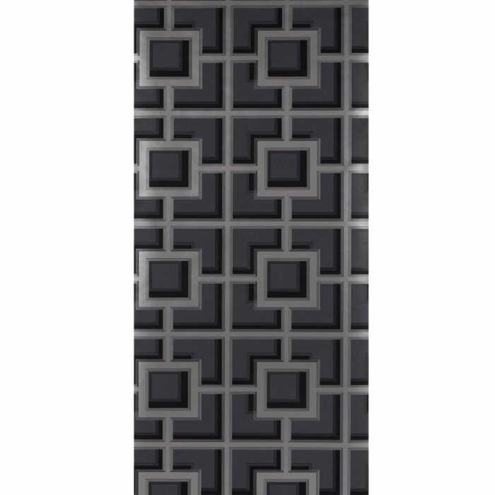 Camporosso Wallpaper - Black / Silver swatch