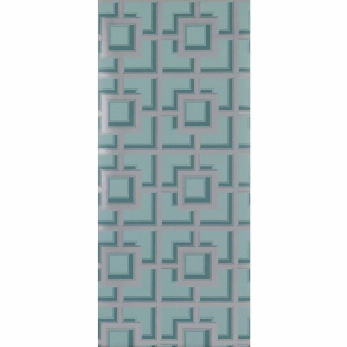 Camporosso Wallpaper - Seawater / Gilver swatch