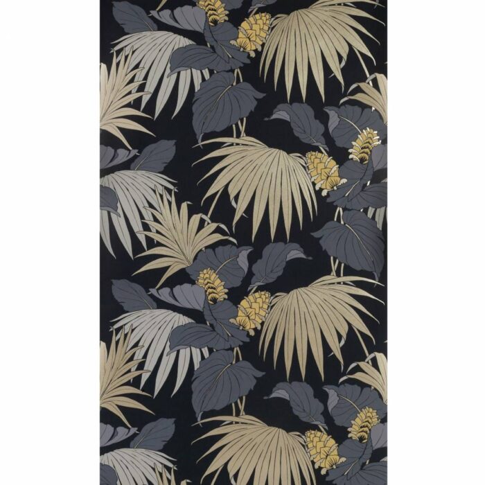 Vernazza Wallpaper - Black / Gold – Black Gold swatch