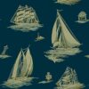 blue animal wallpaper from ralph lauren