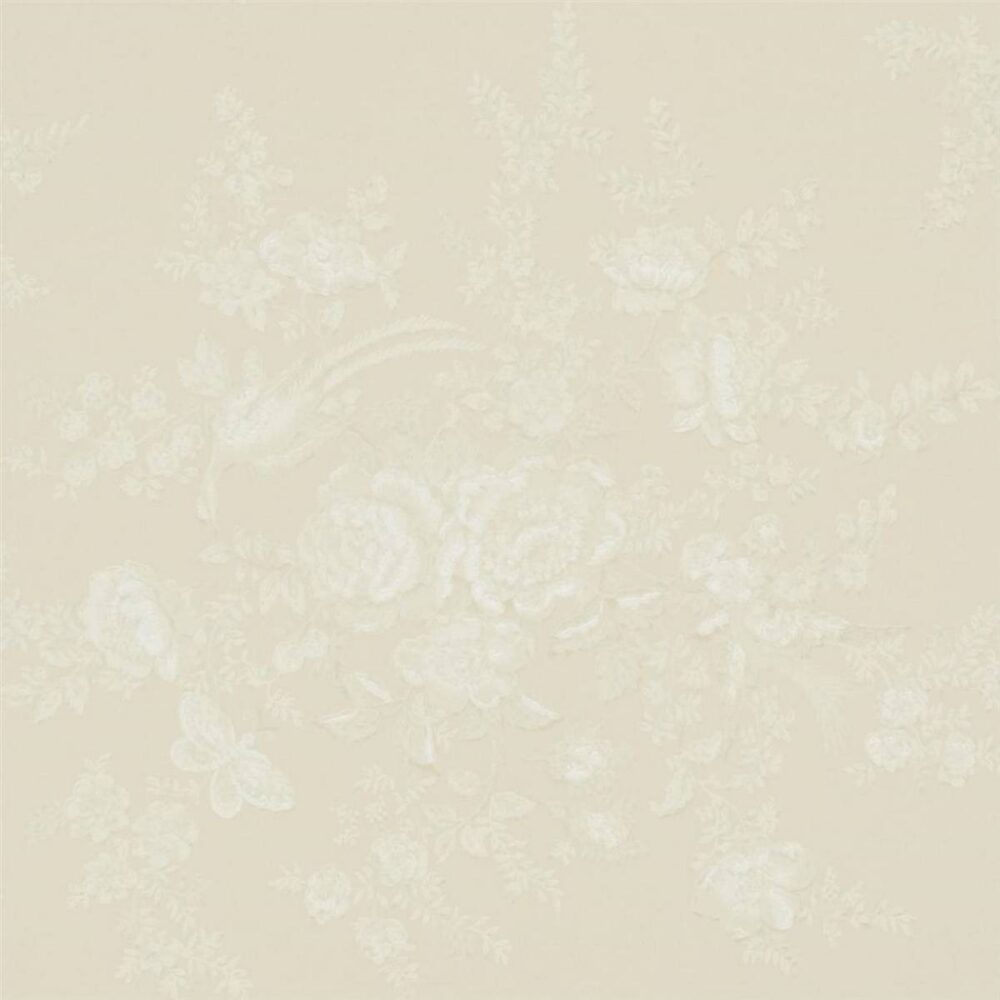 Vintage Dauphine Wallpaper - Alabaster by neutral botanical wallpaper from ralph lauren