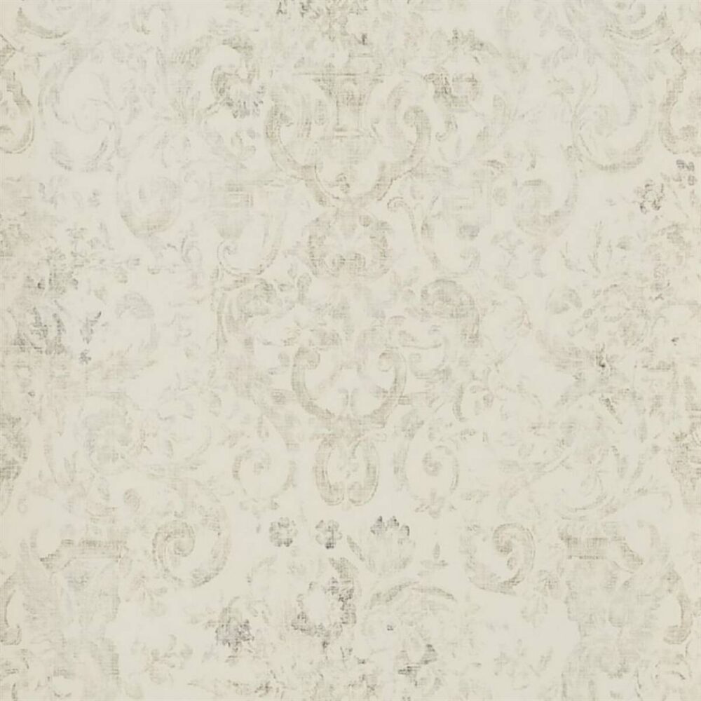 Old Hall Floral Wallpaper - Graphite by neutral traditional wallpaper from ralph lauren