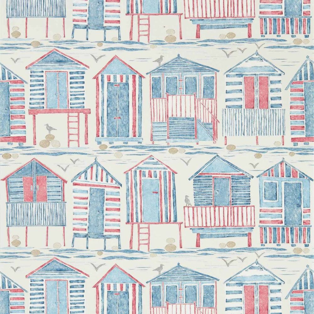 Beach Huts Wallpaper - Nautical by Beach Huts Wallpaper - Nautical from