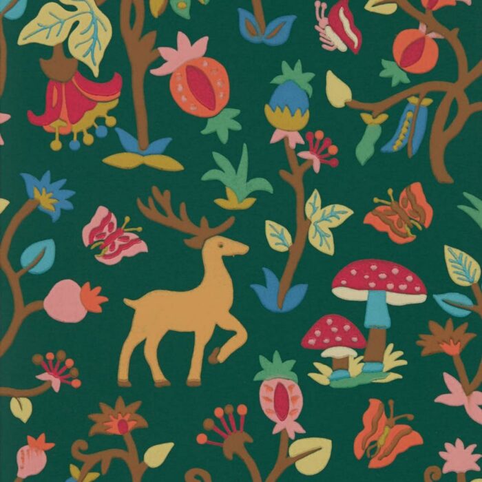 Forest of Dean Wallpaper - Midnight / Multi swatch