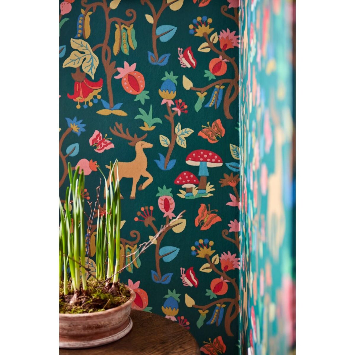 Forest of Dean Wallpaper - Midnight / Multi by Forest of Dean Wallpaper - Midnight / Multi from