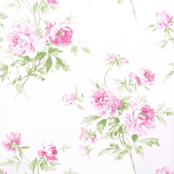 Adele Wallpaper - Raspberry / Ivory swatch