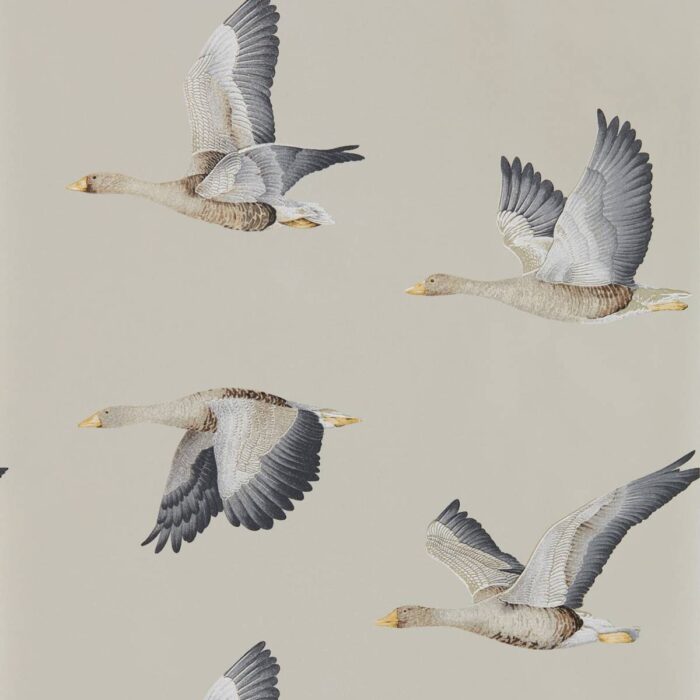 Elysian Geese Wallpaper - Gilver swatch