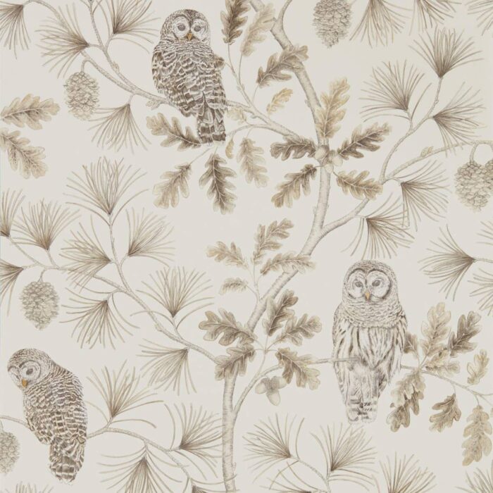 Owlswick Wallpaper - Linen fabric swatch DYSI216598