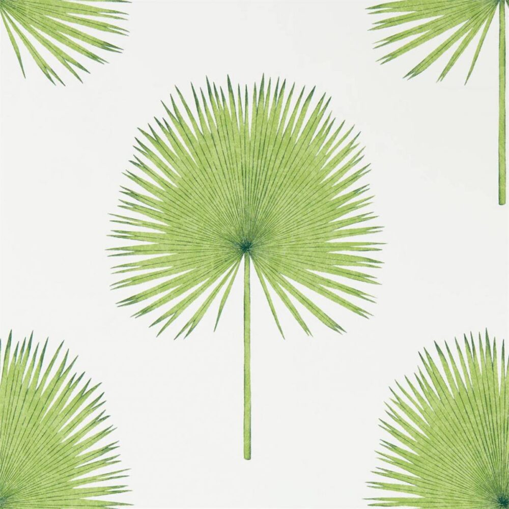 Fan Palm Wallpaper - Botanical Green from