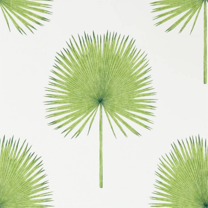 Fan Palm Wallpaper - Botanical Green swatch