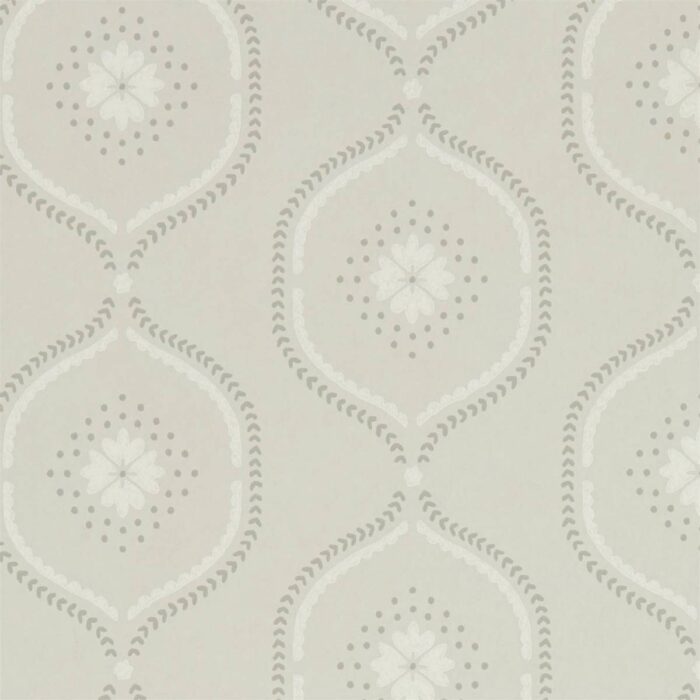 Milcombe Wallpaper - Silver fabric swatch DLMW216879
