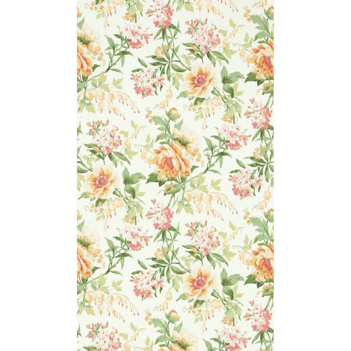 Olivia Wallpaper - Botanical Green / Orange by Olivia Wallpaper - Botanical Green / Orange from