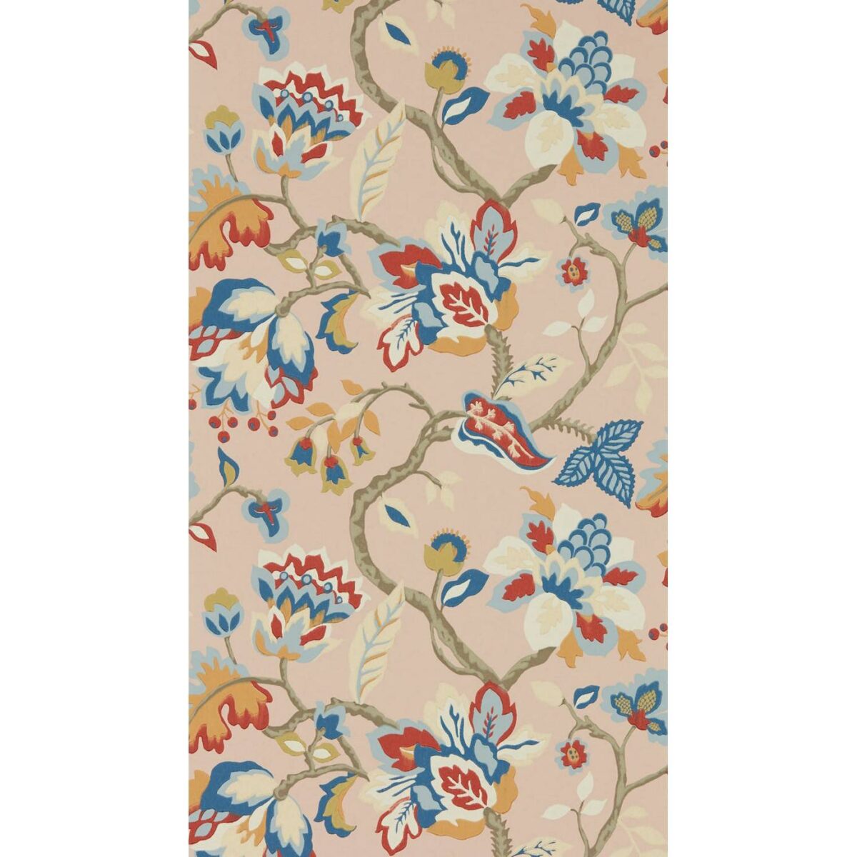 Amanpuri Wallpaper - Salmon / Dove Blue by Amanpuri Wallpaper - Salmon / Dove Blue from