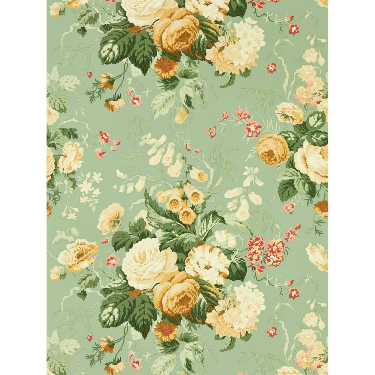 Stapleton Park Wallpaper - Sage / Honey by Stapleton Park Wallpaper - Sage / Honey from