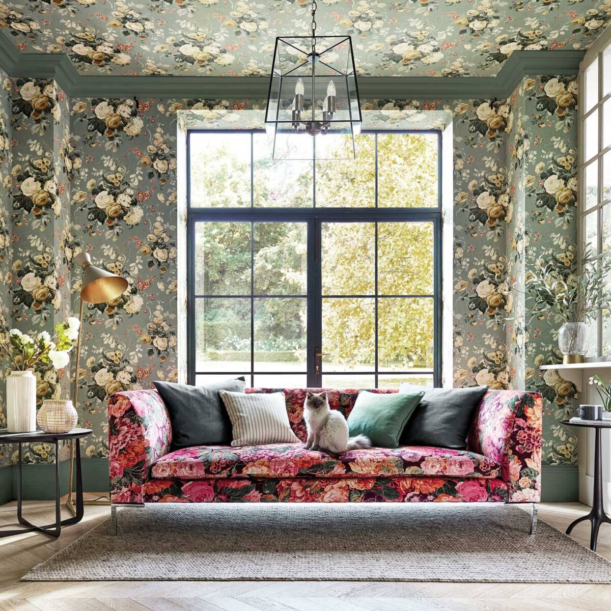 Stapleton Park Wallpaper - Sage / Honey by Stapleton Park Wallpaper - Sage / Honey from