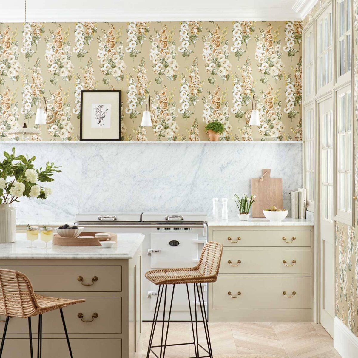 Sommerville Wallpaper - Blush / Grey Birch by Sommerville Wallpaper - Blush / Grey Birch from