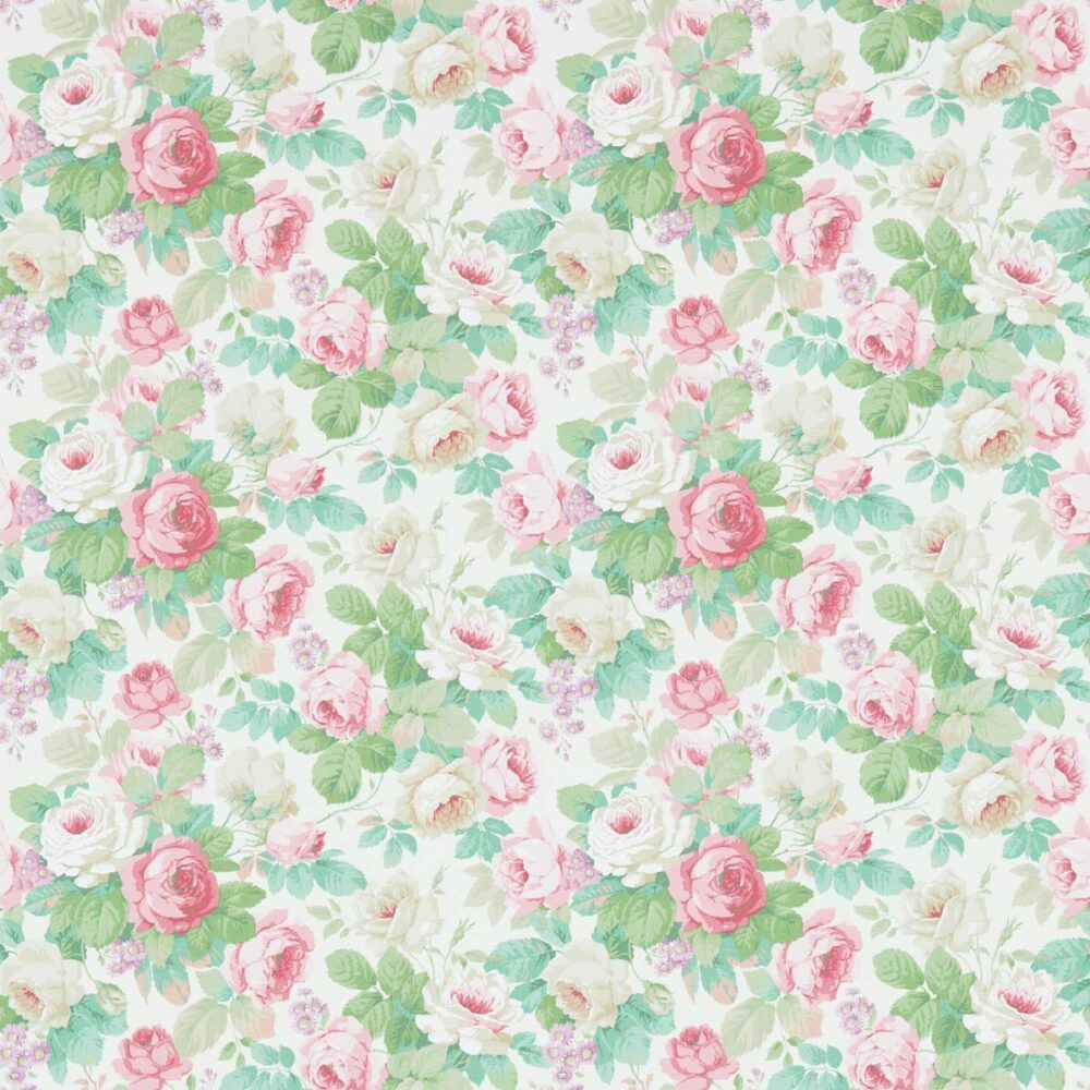 Chelsea Wallpaper - Pink / Celadon by Chelsea Wallpaper - Pink / Celadon from