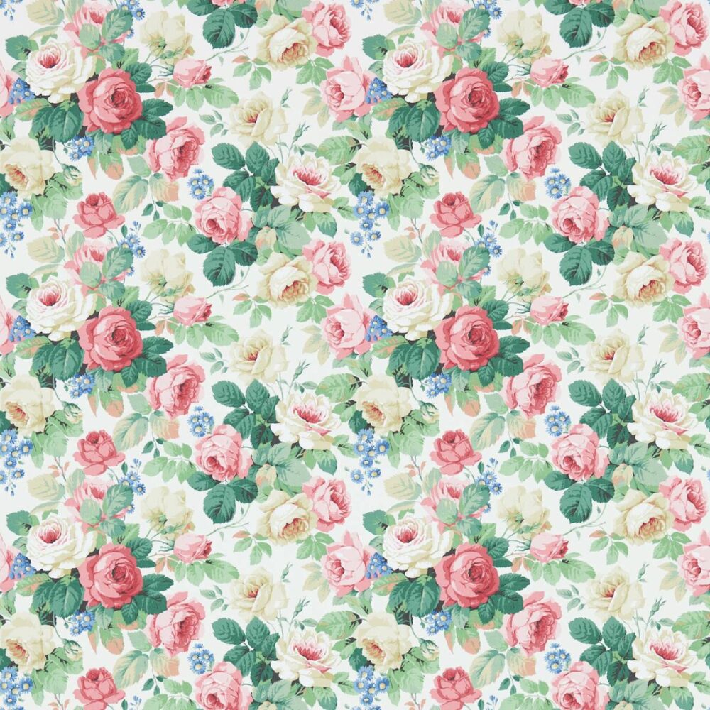 Chelsea Wallpaper - White / Pink by Chelsea Wallpaper - White / Pink from