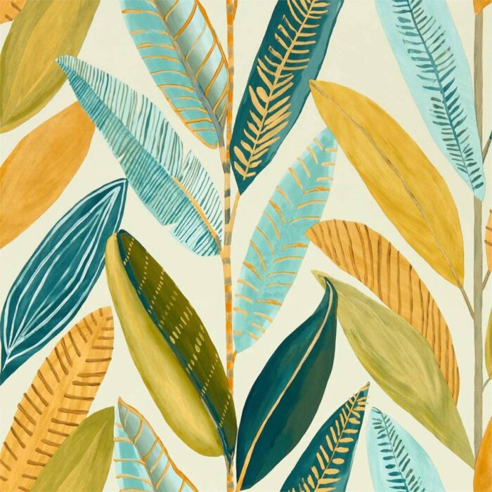 Hikkaduwa Wallpaper - Tangerine | NESW112205 swatch