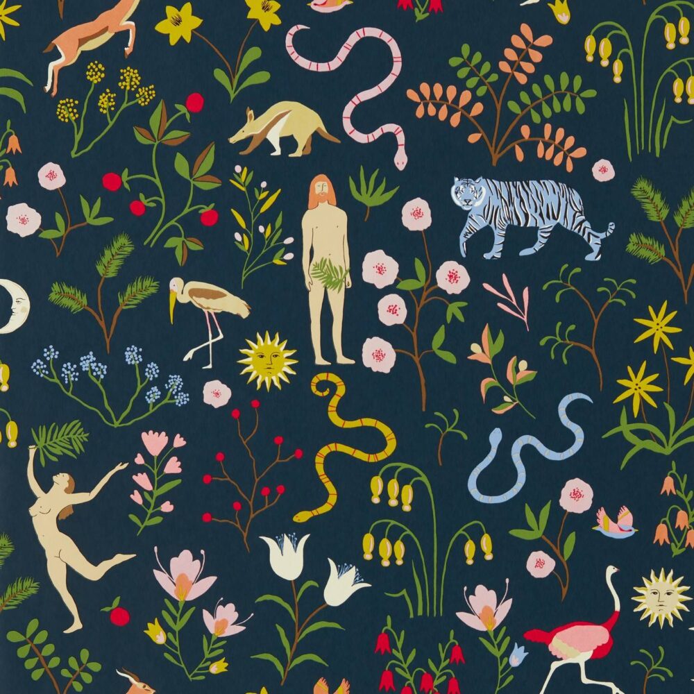 Garden of Eden Wallpaper - Midnight by Garden of Eden Wallpaper - Midnight from