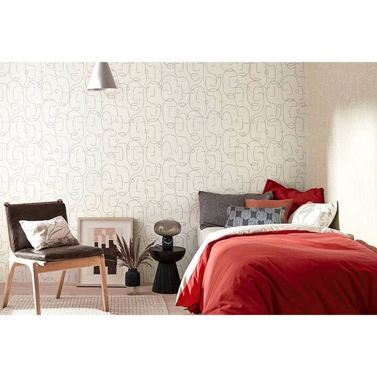 Soetsu Wallpaper - Kiwi / Slate | NZAW112002 by Soetsu Wallpaper - Kiwi / Slate | NZAW112002 from