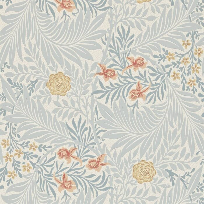 Larkspur Wallpaper - Slate / Russet swatch