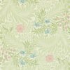 green botanical wallpaper from william morris & co