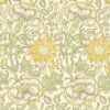 green botanical wallpaper from william morris & co
