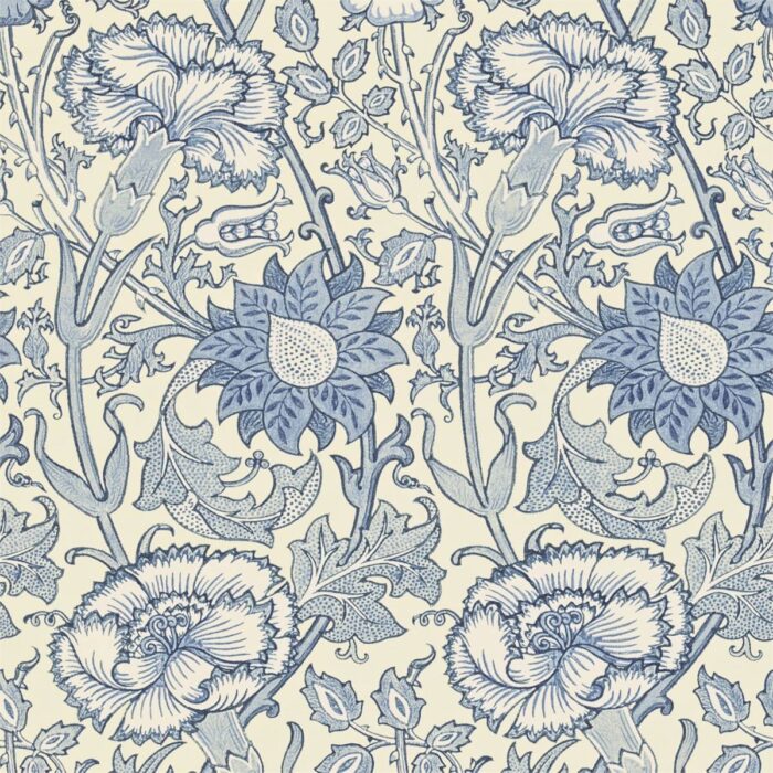 Pink & Rose Wallpaper - Indigo swatch