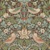 blue animal wallpaper from william morris & co