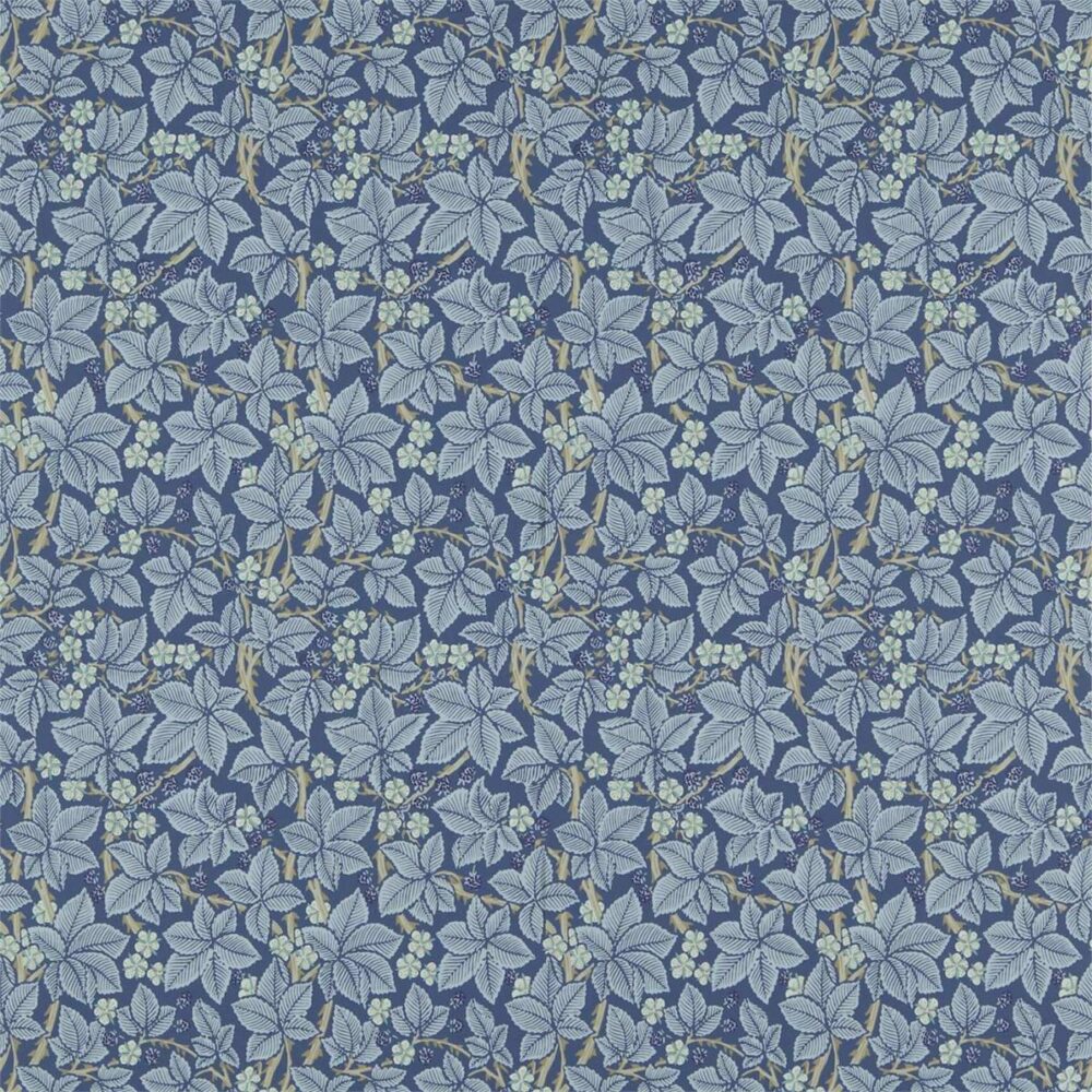 blue botanical wallpaper from william morris & co