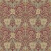 red botanical wallpaper from william morris & co
