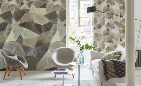 Geo Moderne Wallpaper - Pewter by Geo Moderne Wallpaper - Pewter from