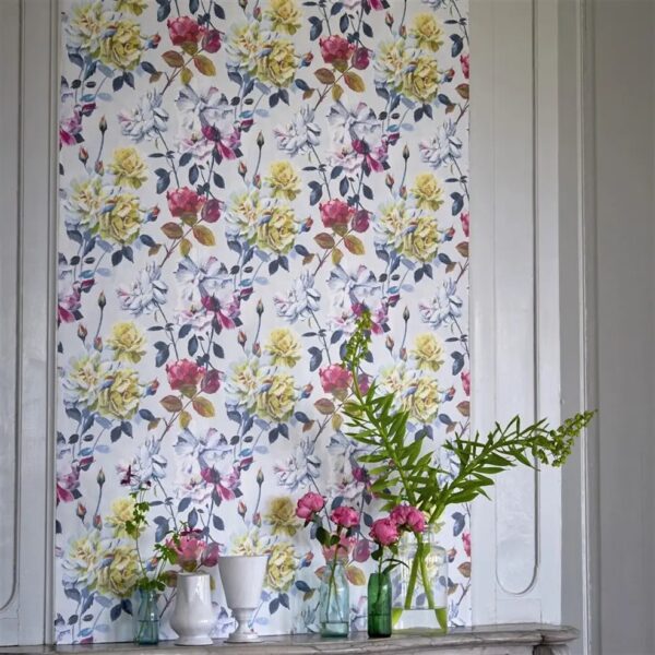 Couture Rose Wallpaper - Graphite by Couture Rose Wallpaper - Graphite from