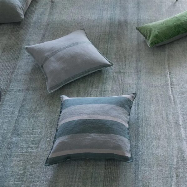 Brera Striscia Fabric - Jade by Brera Striscia Fabric - Jade from