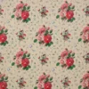 pink botanical cotton fabric from Colefax & Fowler