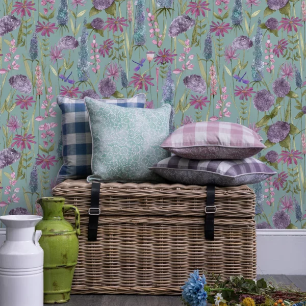 Florabunda Wallpaper - Verde by Florabunda Wallpaper - Verde from