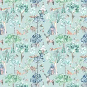 blue animal wallpaper from voyage maison