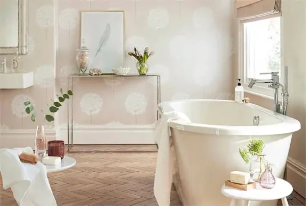 Amity Wallpaper - Rosegold / Pearl by Amity Wallpaper - Rosegold / Pearl from