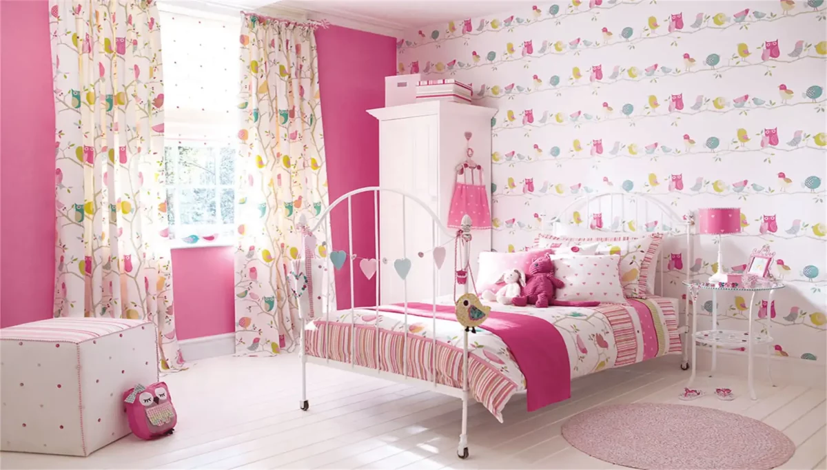 Rush Wallpaper - Fuchsia / Apple / Lilac / Neutrals by Rush Wallpaper - Fuchsia / Apple / Lilac / Neutrals from
