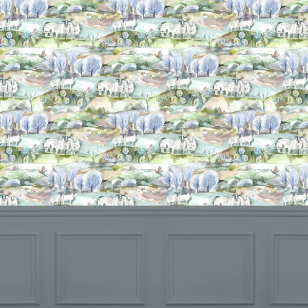 Buttermere Wallpaper - Sage by Buttermere Wallpaper - Sage from